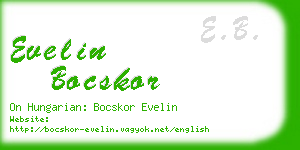 evelin bocskor business card